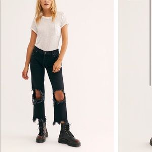 New with tags Free people Maggie straightleg jeans